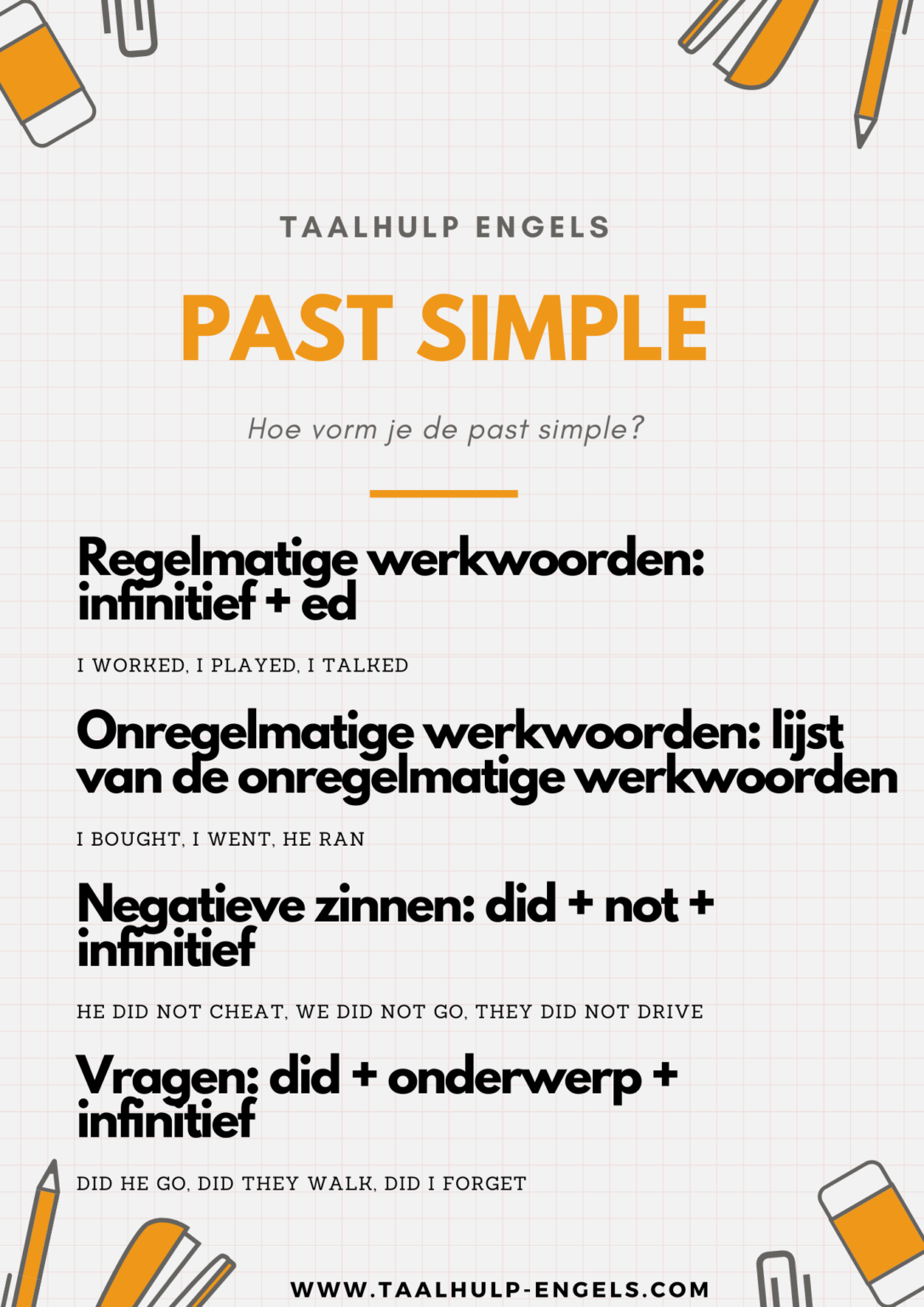 Past Simple Taalhulp Engels