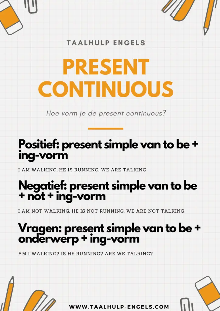 Present Continuous - Vorm