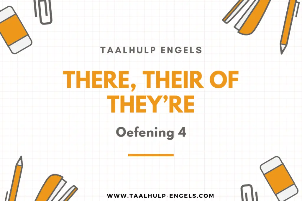 There Their They're Oefening 4 Taalhulp Engels