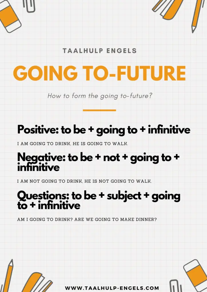 Going to-future - Form Taalhulp Engels
