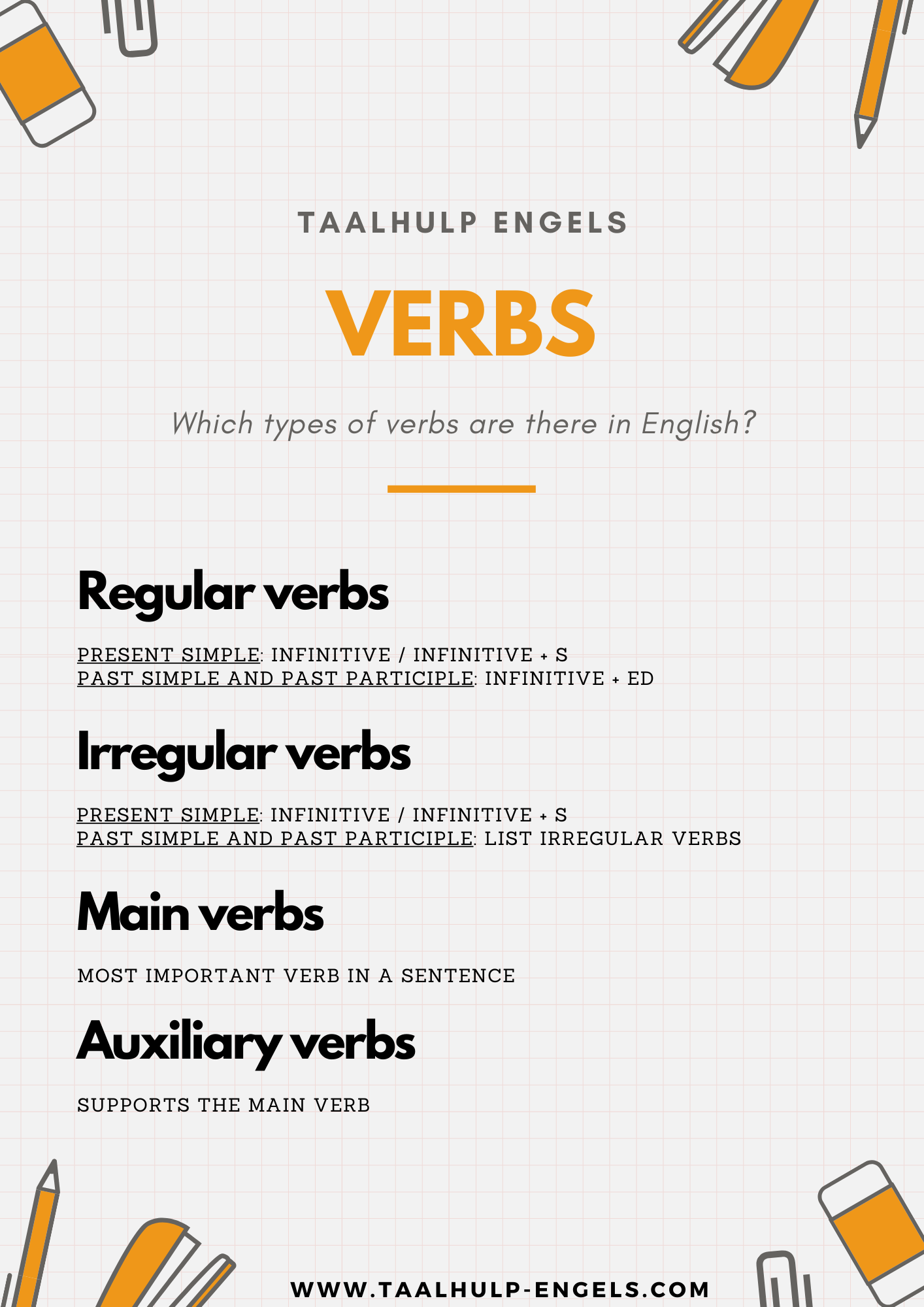 English Verbs Taalhulp Engels