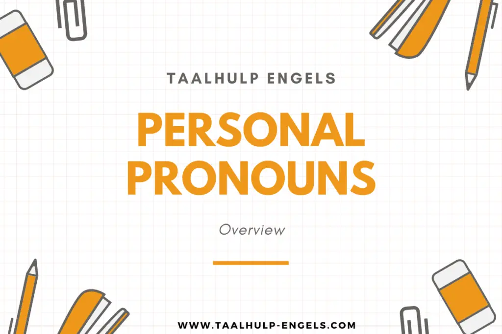 Personal pronouns english Taalhulp Engels