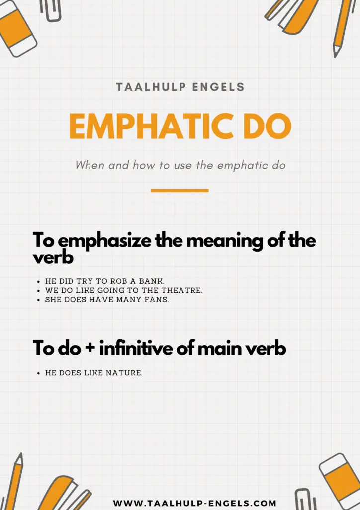 emphatic do Taalhulp Engels